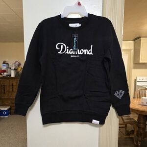 Brand new!! NWT Diamond Supply Co. Black graphic sweatshirt size small